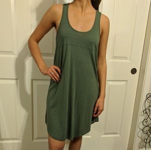 Olive green casual dress